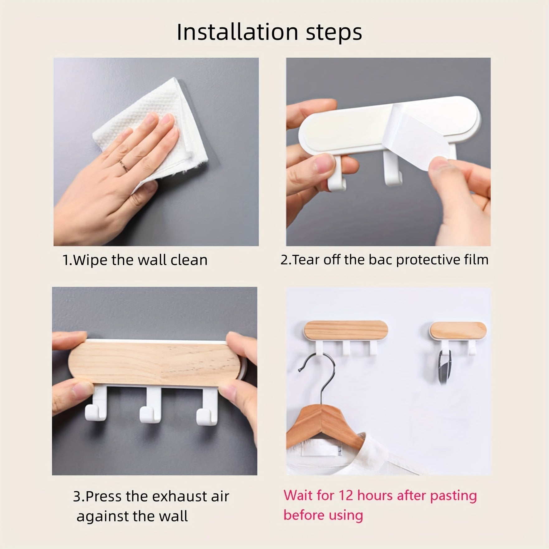 1 шт. крючок из японского дерева в скандинавском стиле для дверей и окон, для одежды, шляп и кухни, установка без следов