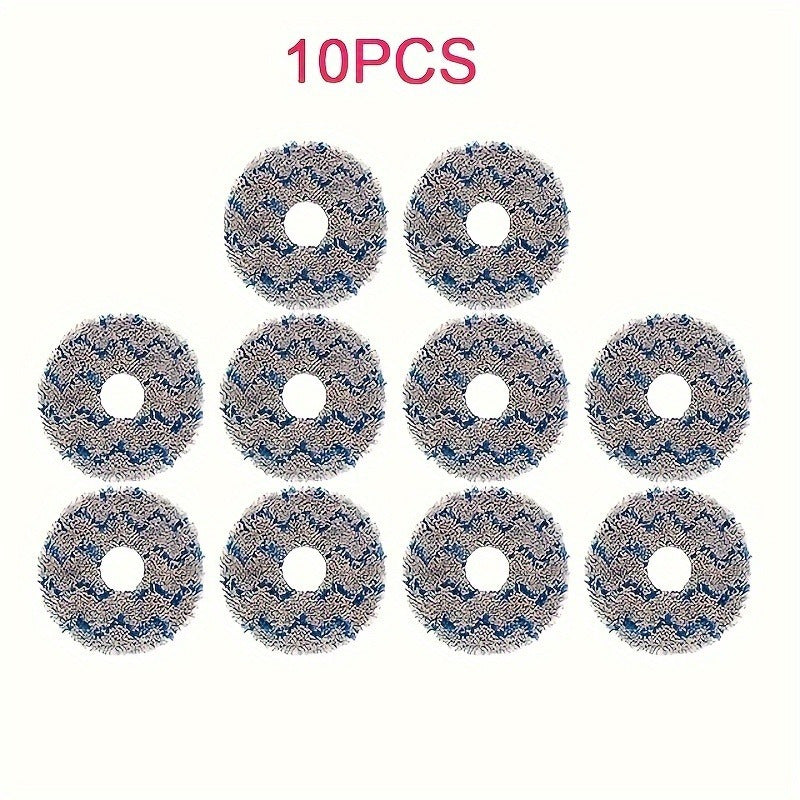Set of 10 Blue Striped Fabric Mop Pads for Home Cleaning Compatible with T20 Series
