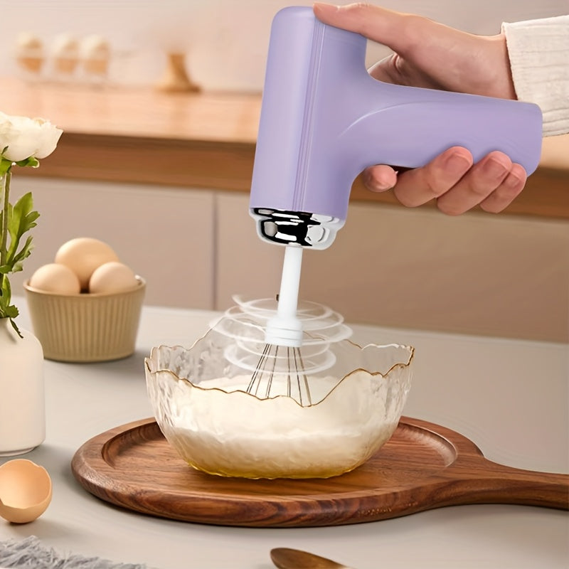 Handheld Electric Cake Mixer USB Rechargeable Battery Lightweight Baking Tool