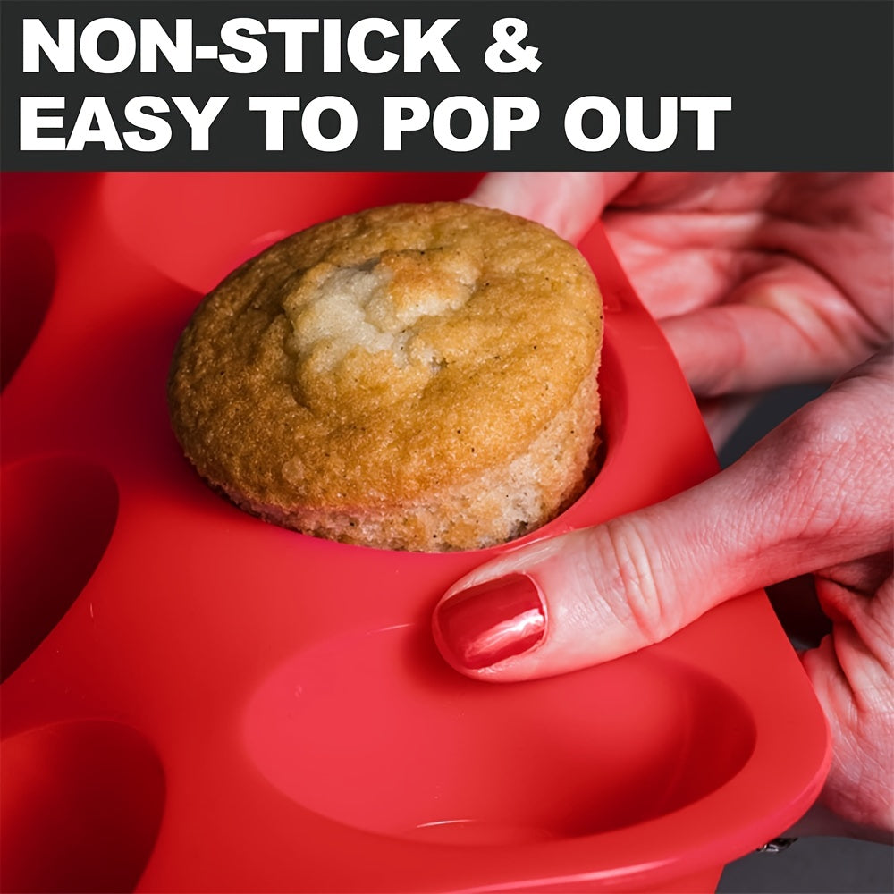 High Temperature Resistant Silicone Muffin Cup Cake Mold for Baking Pudding Mousse Soap Candles 1 Piece