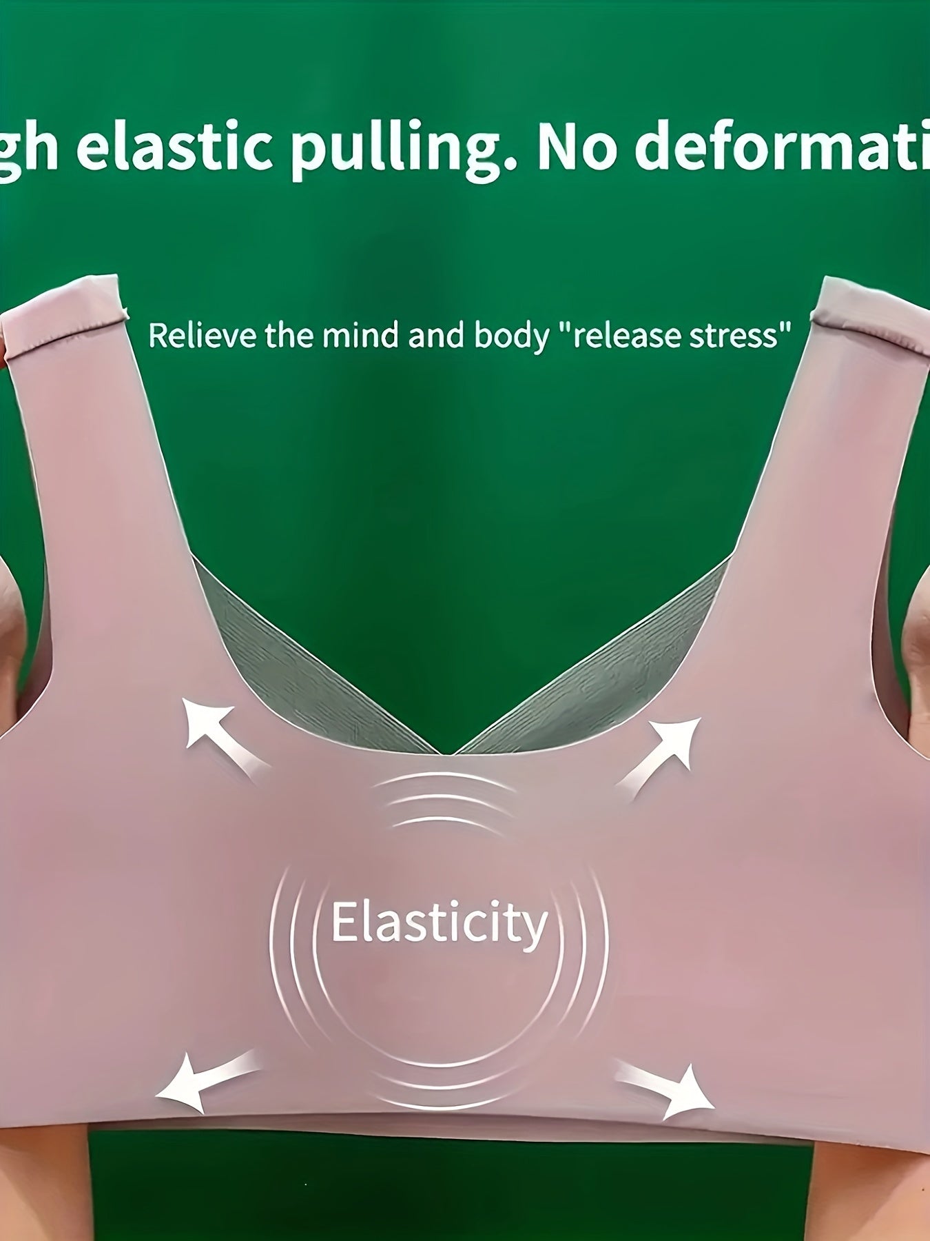 Women's Wireless Push Up Bra High Contrast Comfortable Lingerie