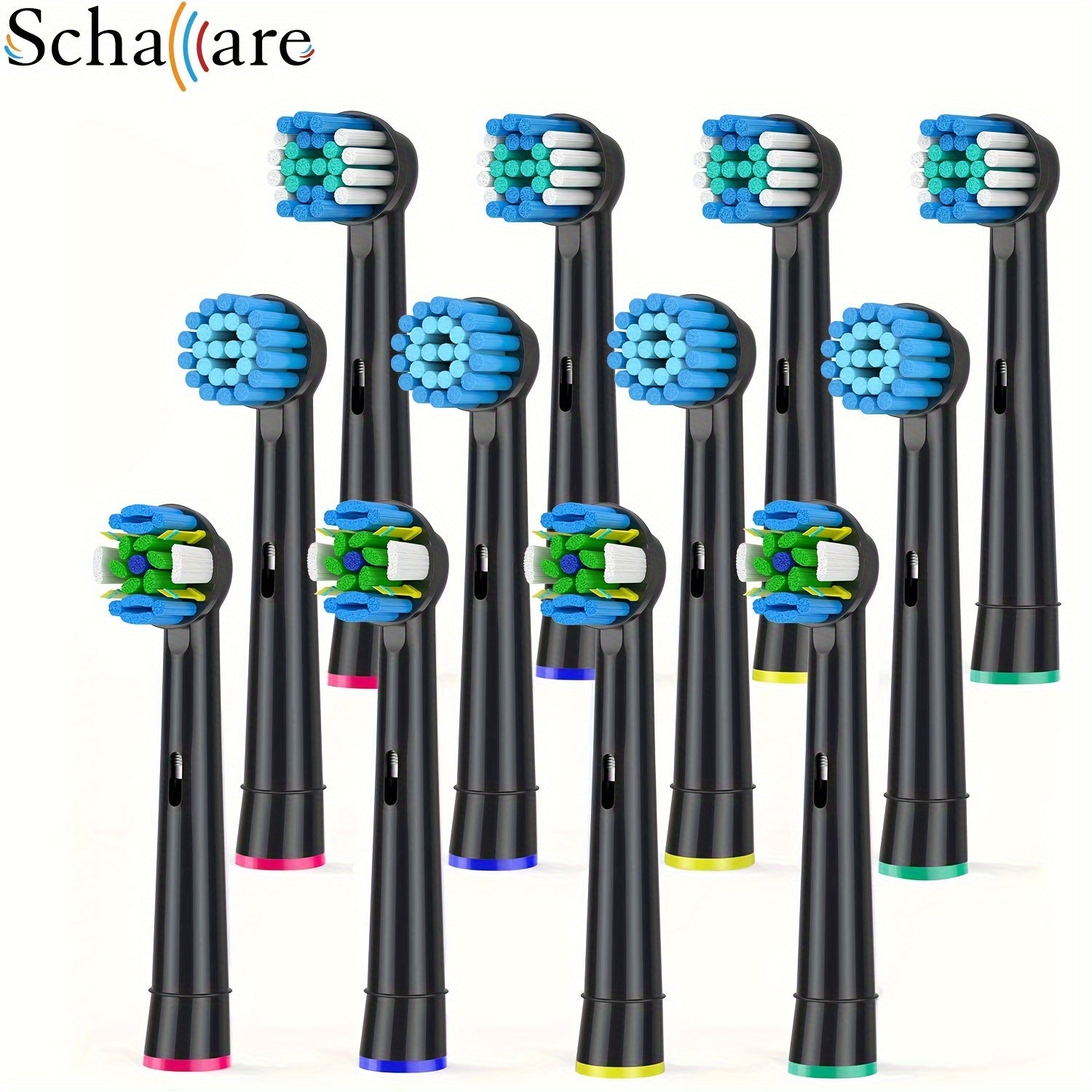 Cabezas de cepillo de dientes eléctricas de reemplazo 12-Pack para sensibles, precisión, limpieza con hilo dental