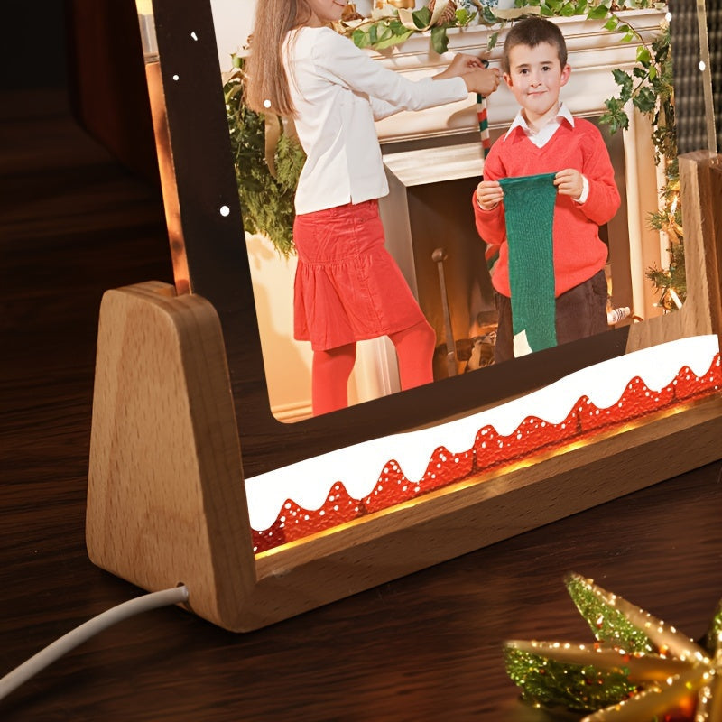 Personalized Luminous Acrylic Photo Frame for Gifts and Home Decor