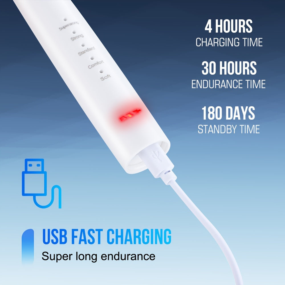 Portable Electric Toothbrush for Adults Dual Use Teeth Cleaning Device