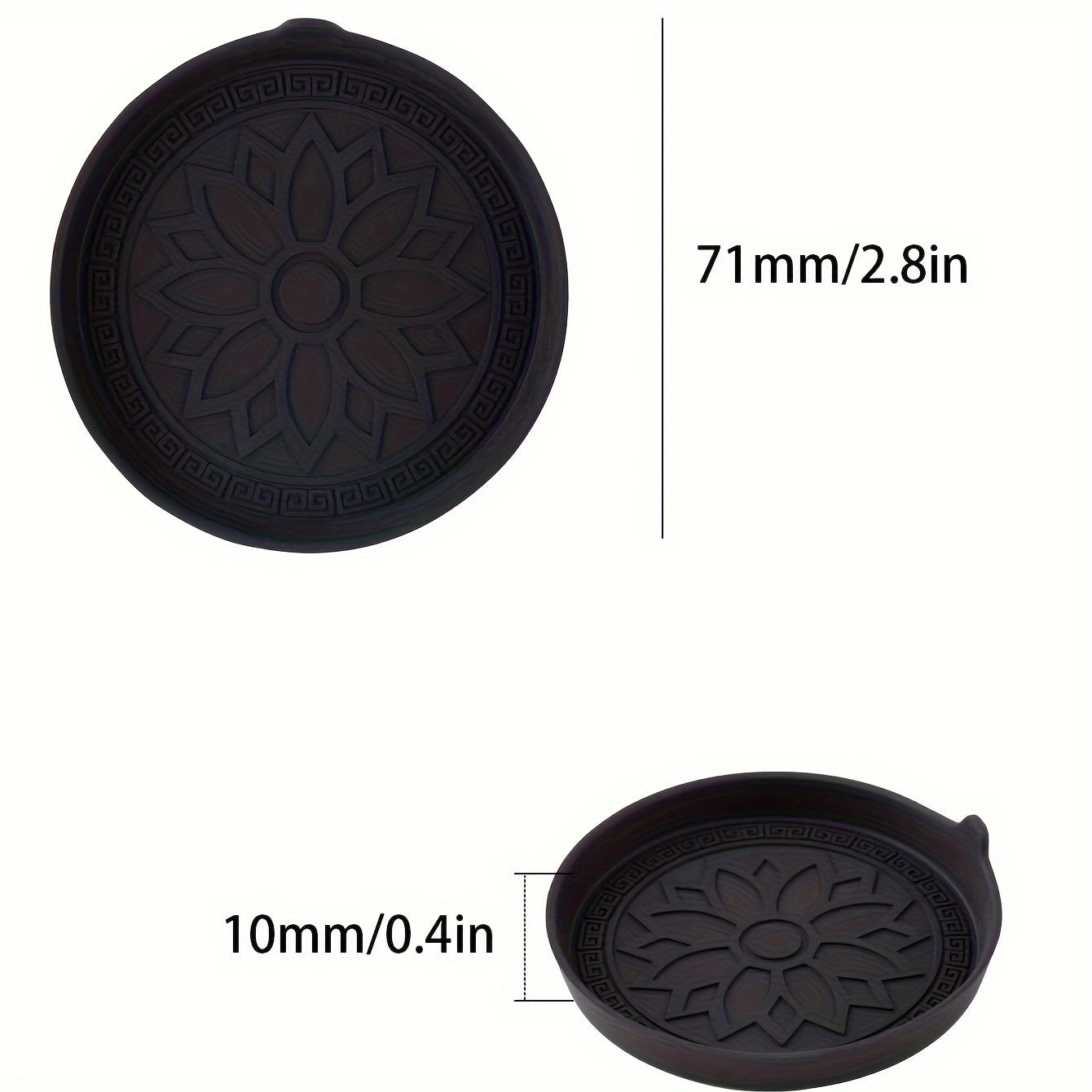 Avtomobil ichki qismi uchun gullli dizaynga ega universal silikon suv stakan tutgichi