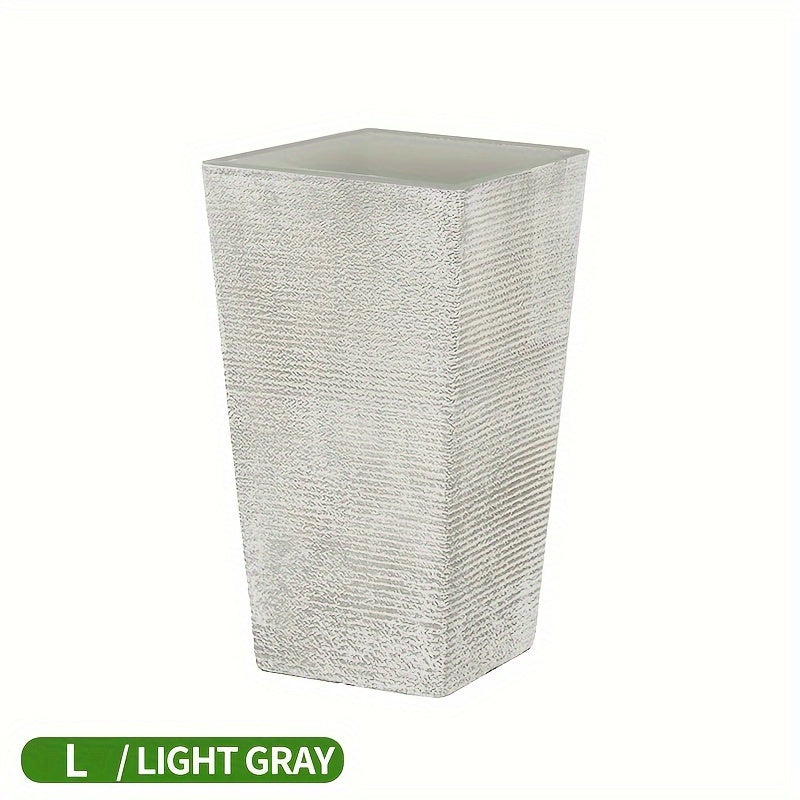 Large Tall Plastic Planter for Outdoor Indoor Garden Patio Flower Pot
