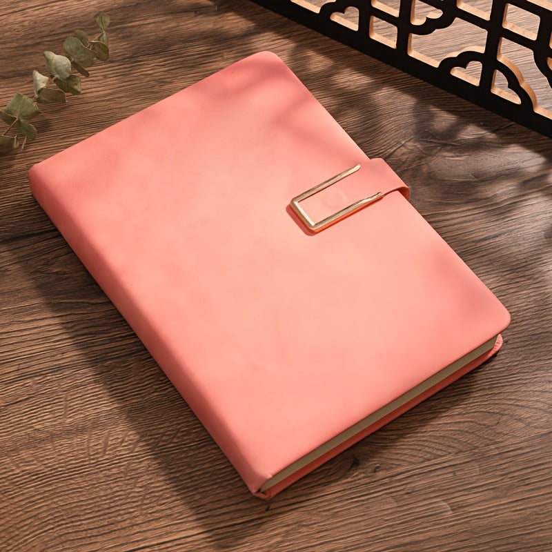 A5 faux charm qog'ozli daftar, ruchka tutqichli, yumshoq muqova, talaba va mutaxassislar uchun ko'p ranglarda