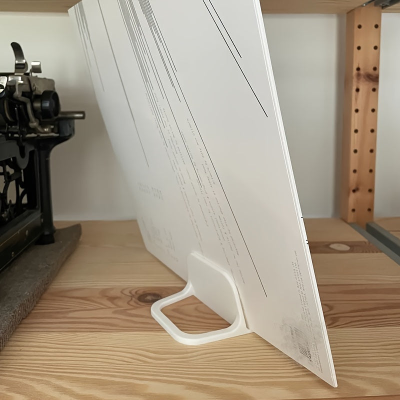 Contemporary Plastic Vinyl Record Holder Tabletop Display Stand for Home Audio