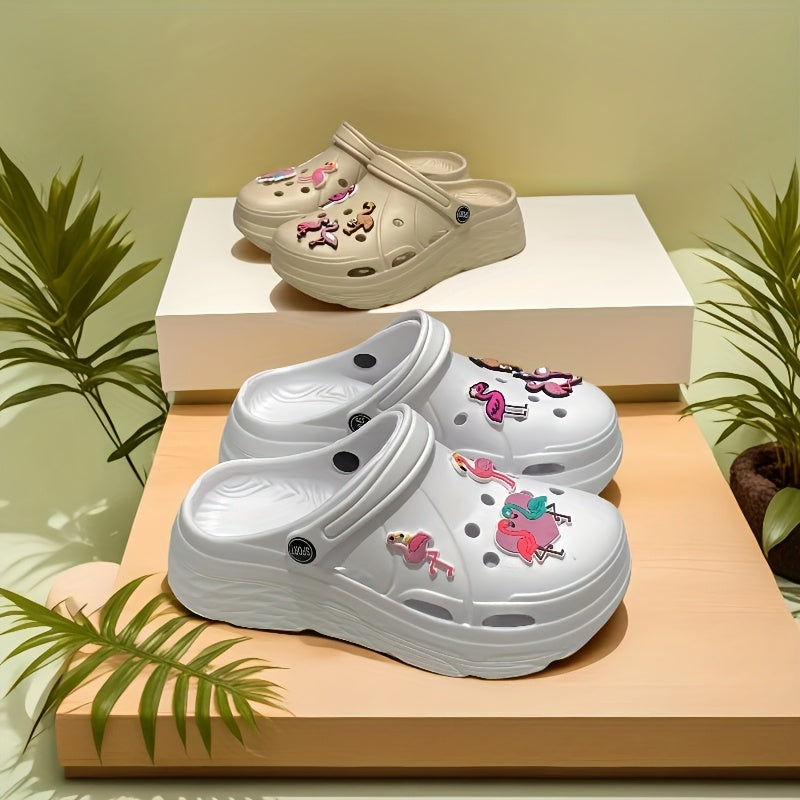 Women's Summer Clogs Lightweight EVA Sole Garden Beach Shoes Chic Accessories