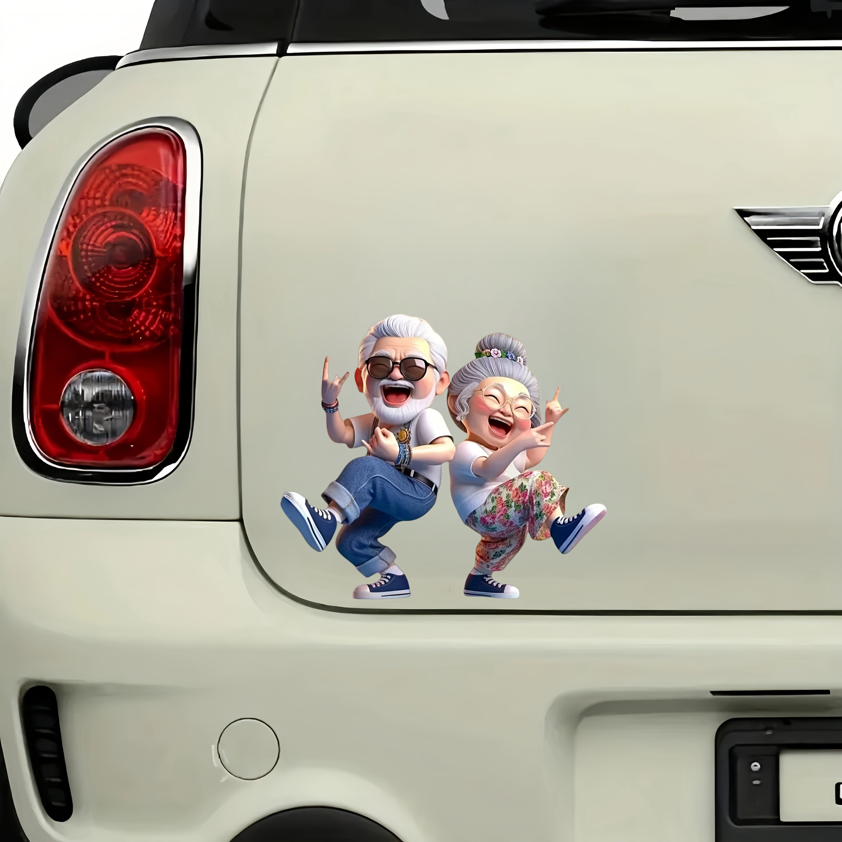 Katta juftlik PVC stiker, suv o'tkazmaydigan vinil decal, avtomobil, noutbuk, devor uchun