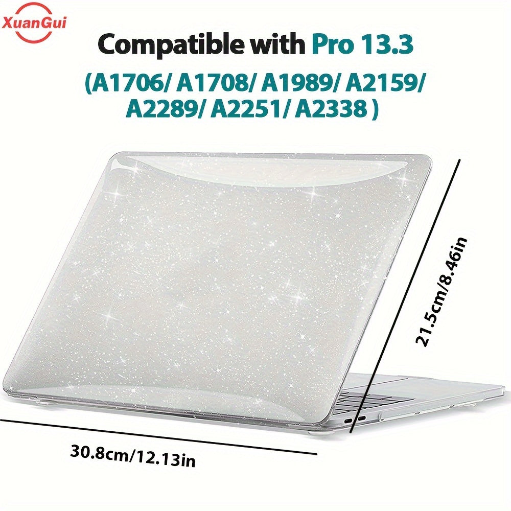Glitter Star Waterproof Hard Shell Laptop Case for MacBook Models
