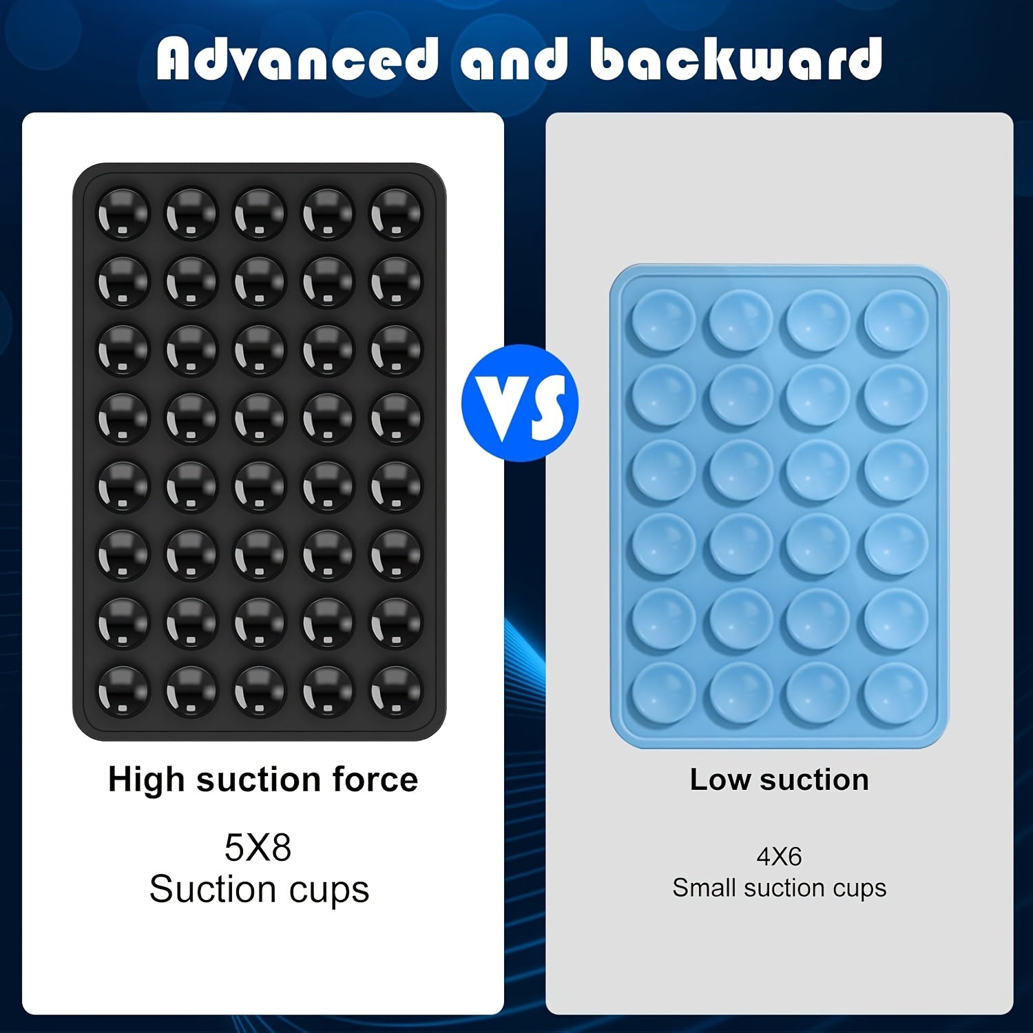 Double-Sided Silicone Suction Cup Phone Holder for iPhone Android Adjustable Angle Compact Design