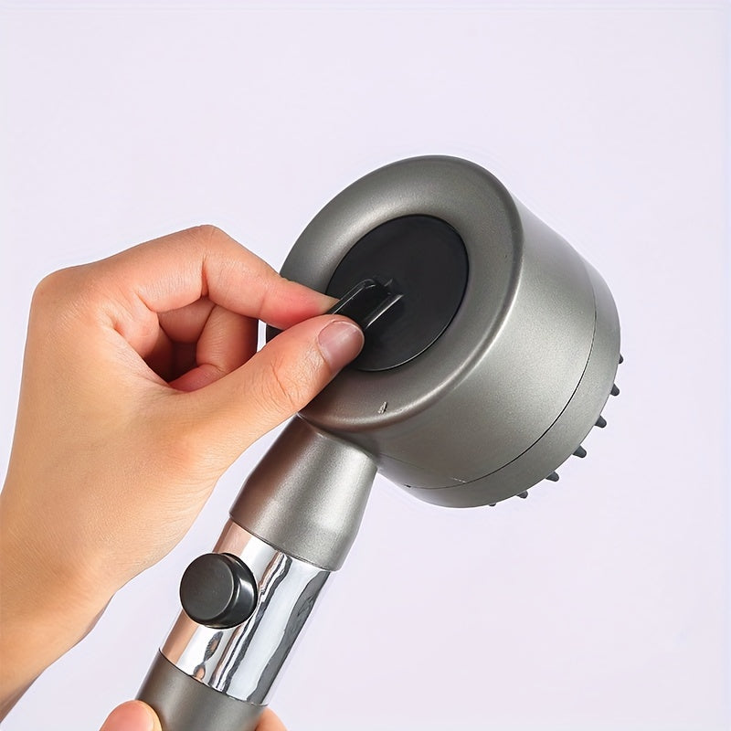 Cabezal de ducha de mano con modos de pulverización ajustables, filtro de masaje de plástico para baño