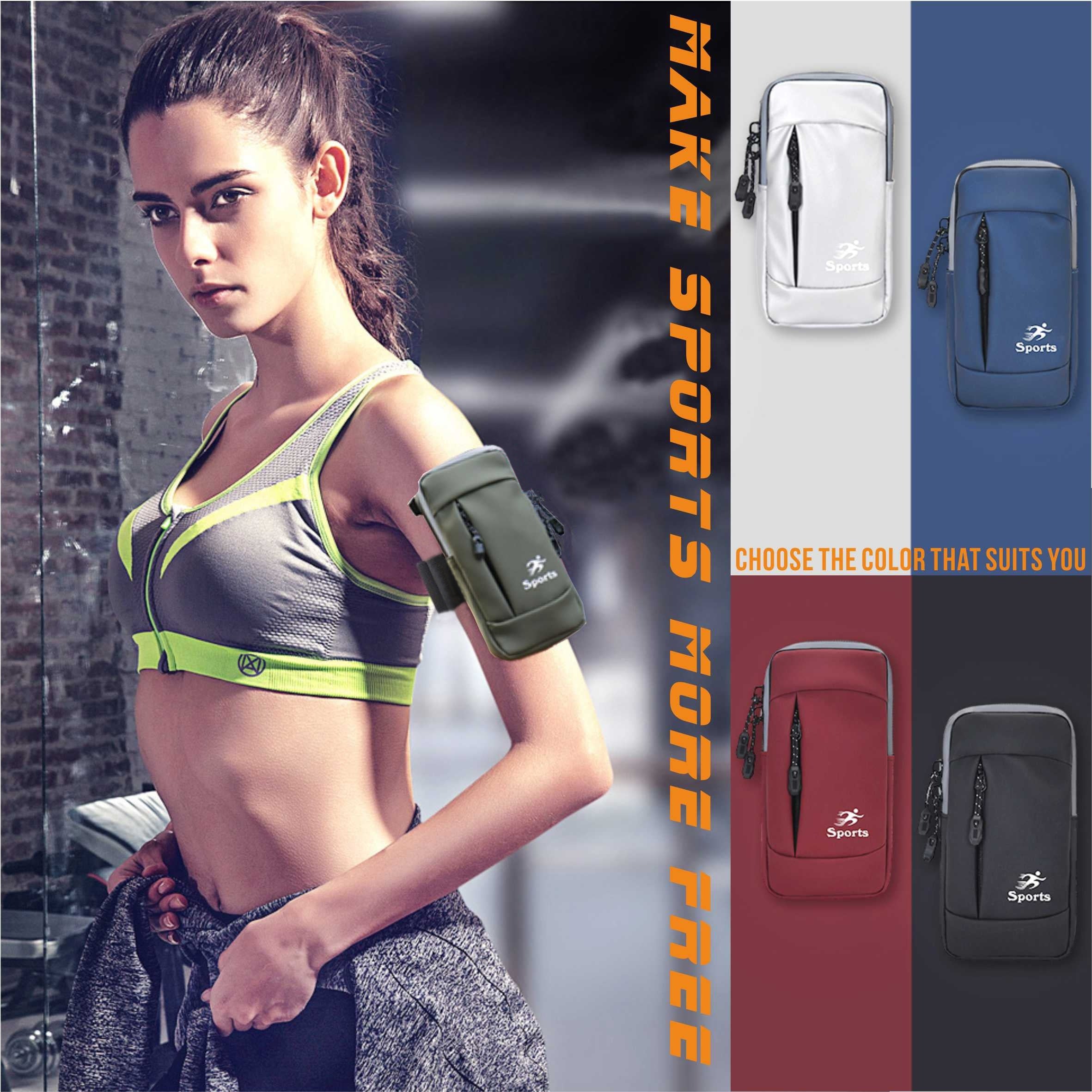 Мобильная сумка на руку для бега, сумка безопасности для джоггинга и мини-сумка через плечо для телефонов до 7 дюймов.