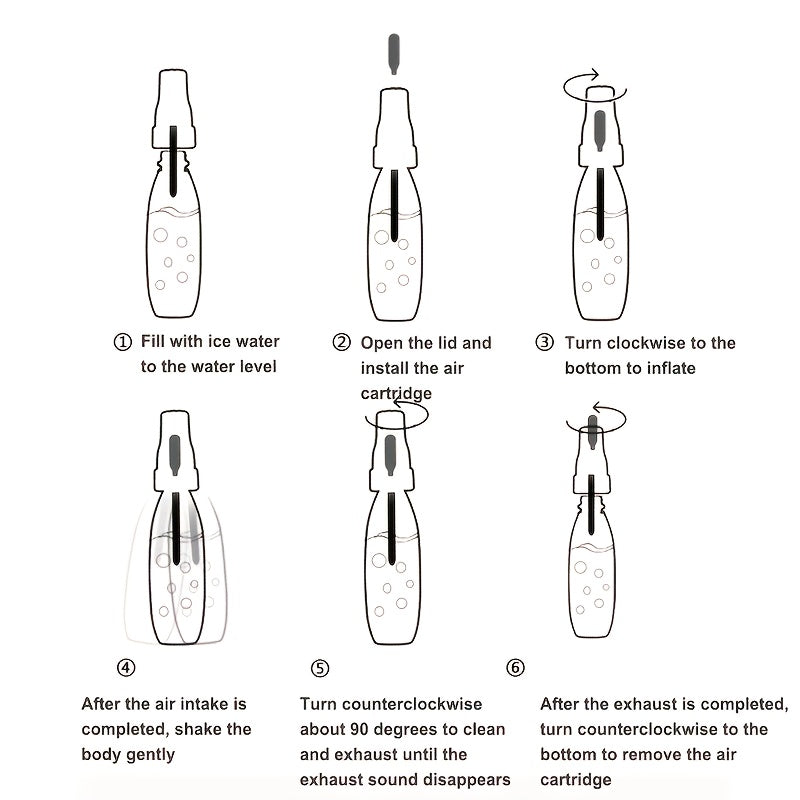 Ikki havo tizimi va 0.98-9.99 L sig‘imi bilan portativ soda tayyorlagich, uy sharoitida karbonatli ichimliklar, sharbat va soda tayyorlash uchun. Bir bosqichli oson ishlash, batareyasiz, uy uchun ideal.