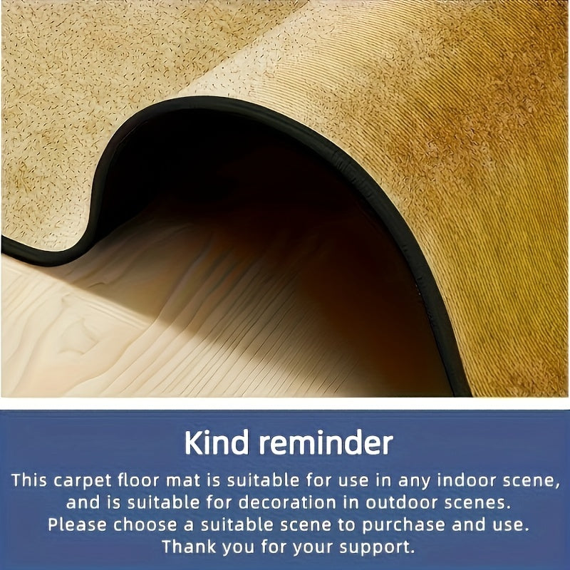 Charming Leaf Welcome Door Mat Non-Slip Indoor Outdoor Floral Rug