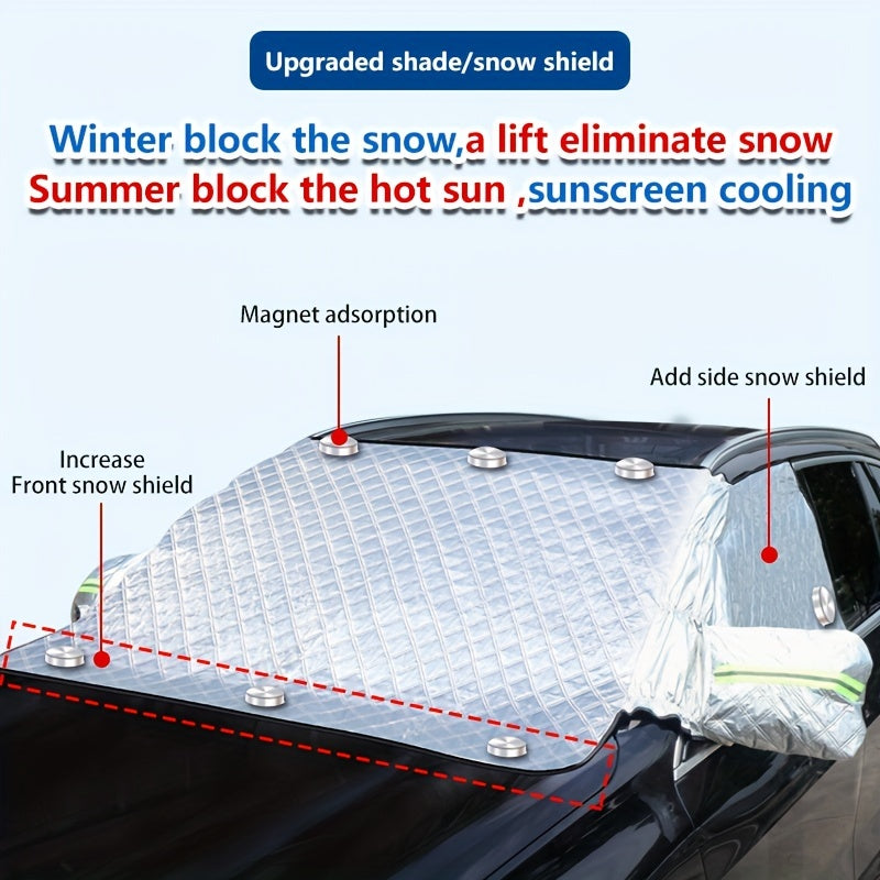 Universal Waterproof Windshield Snow Cover Sun Shade UV Resistant
