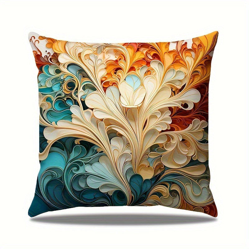 French Style Pearl Flower Reversible Throw Pillowcase 44.96x44.96cm Living Room Decor
