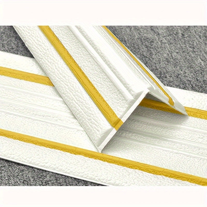 Self-Adhesive Foam Wall Edge Trim Waterproof Easy to Install 230cm x 14cm