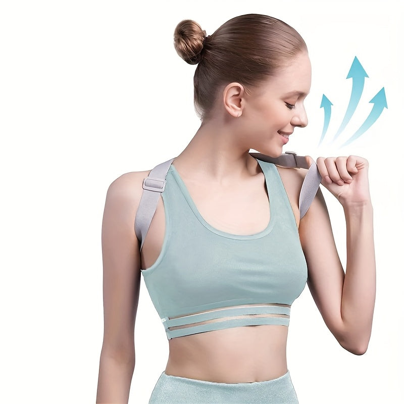 Rechargeable Smart Back Trainer with Vibration Reminder and Adjustable Strap