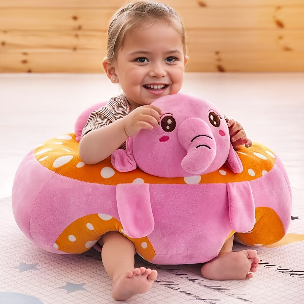 Support Pillow for Elderly with Elephant Design Cotton Breathable Softness Safety Strap