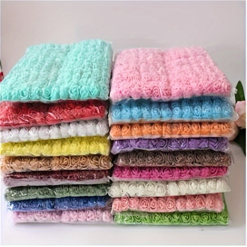 Artificial Rose Heads Pack of 144 for DIY Decor Wreaths Gift Box Accents