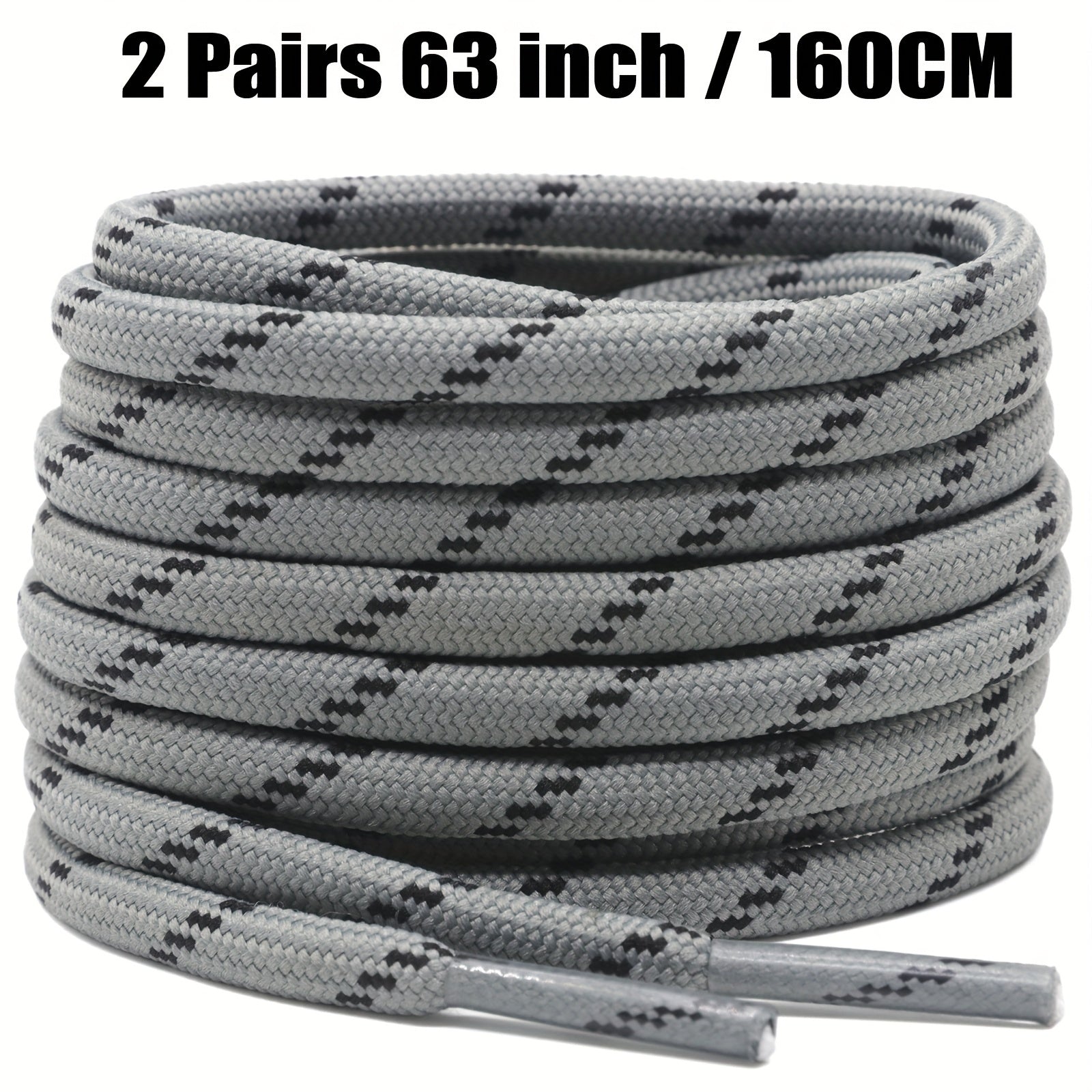 Unisex Thickened Round Climbing Shoe Laces for Hiking and Work Boots