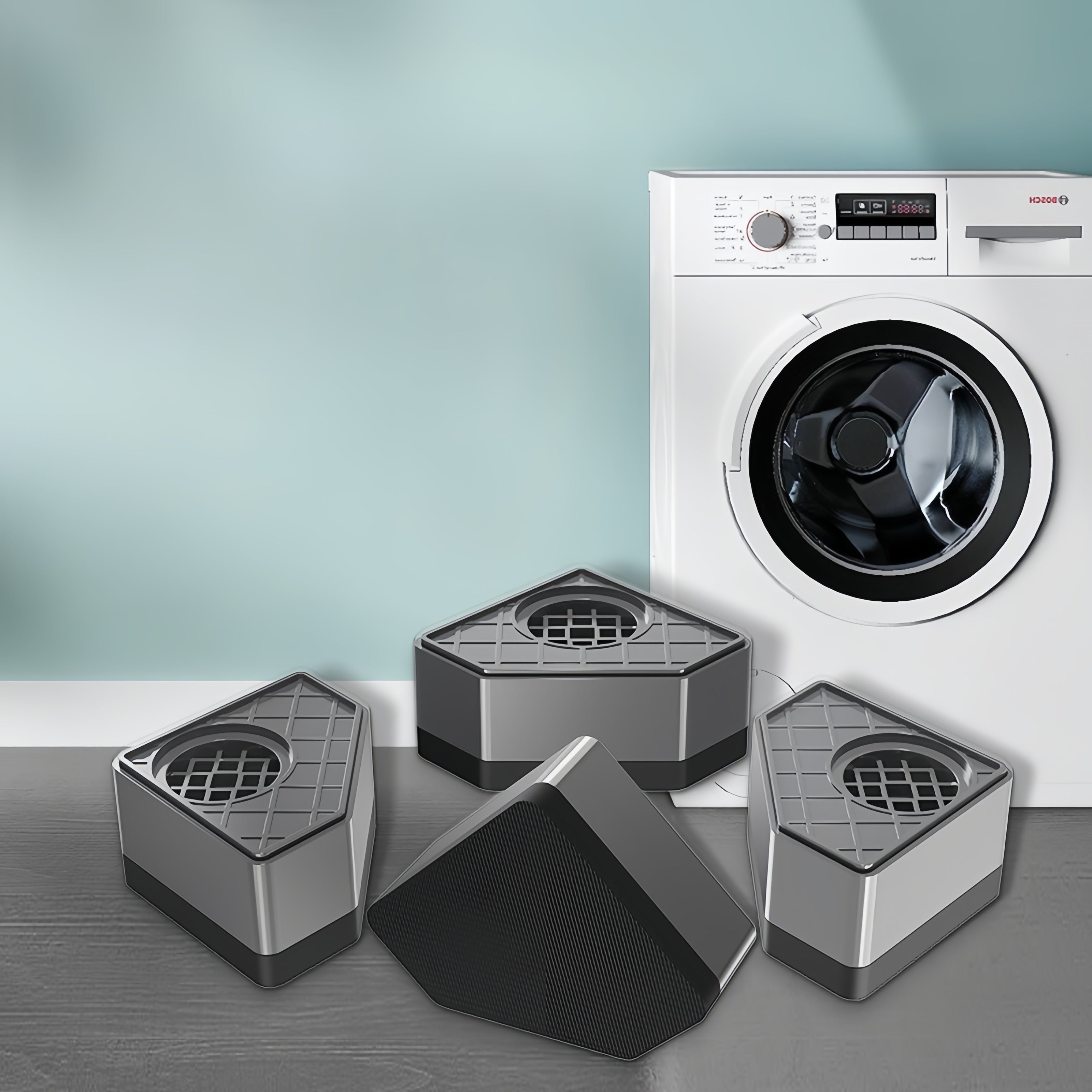 4Pcs Anti-Vibration Pads for Washing Machines and Dryers Rubber Feet Noise Reduction