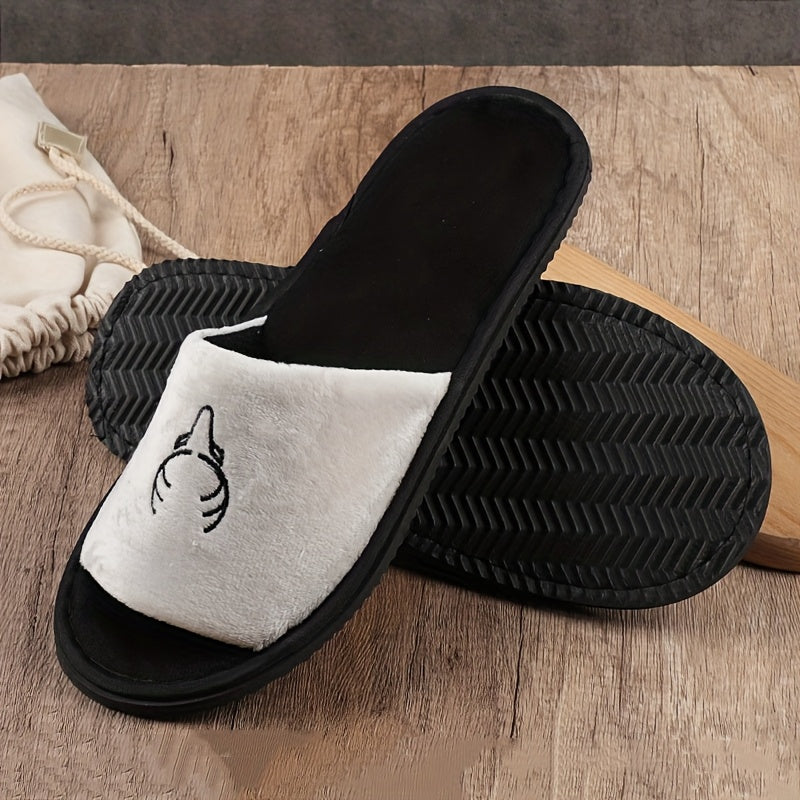 Women's Deer Slip-On Slippers Ultra-Soft Fabric Indoor Outdoor House Shoes