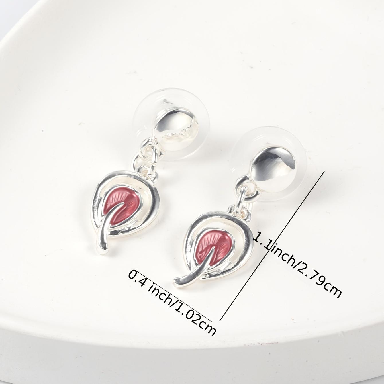 Conjunto de collar de mujer y pendientes de caída con patrón de hojas del árbol de la vida