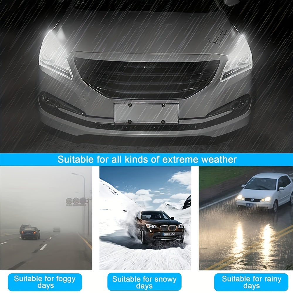 2PCS 12V LED DRL Luces de circulación diurna para coche Flexible Blanco Amarillo Freno