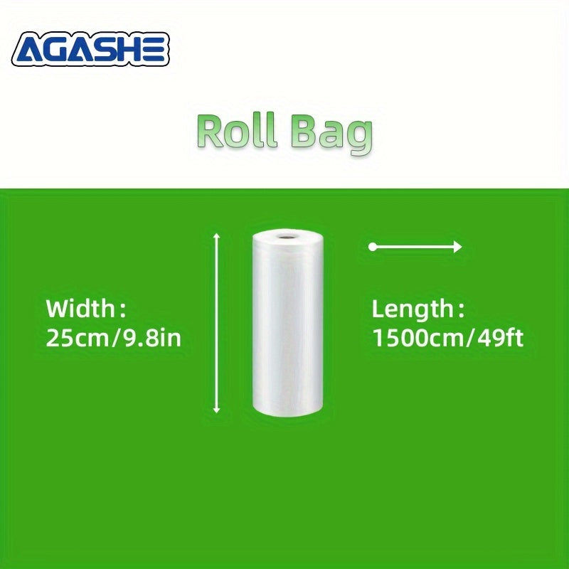 Bolsas de vacío extra grandes 1500cm 49ft, con temática de panda, PE+PA, para almacenamiento de alimentos