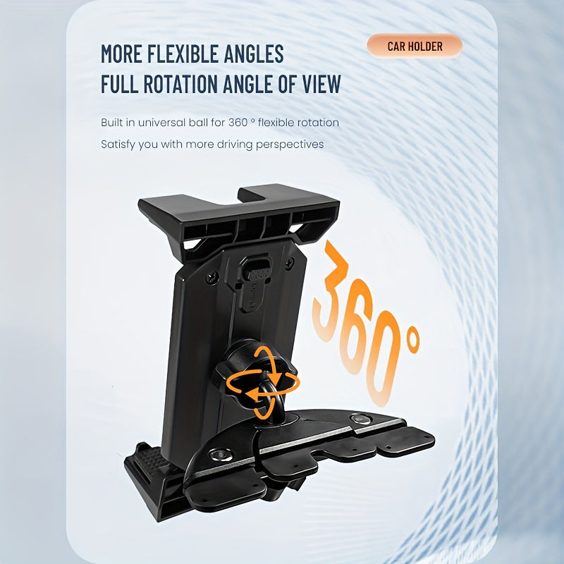 Car Tablet Holder Mount for CD Slot, Fits 11.94-35.56cm Phones and Tablets