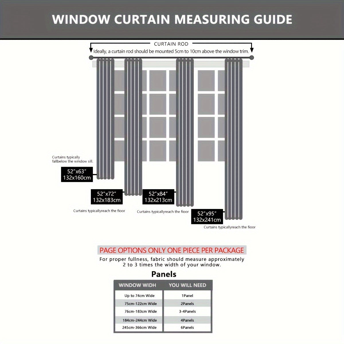 Blackout Curtains Single Panel Black Fabric Modern Simple Noise Reduction for Living Room Bedroom