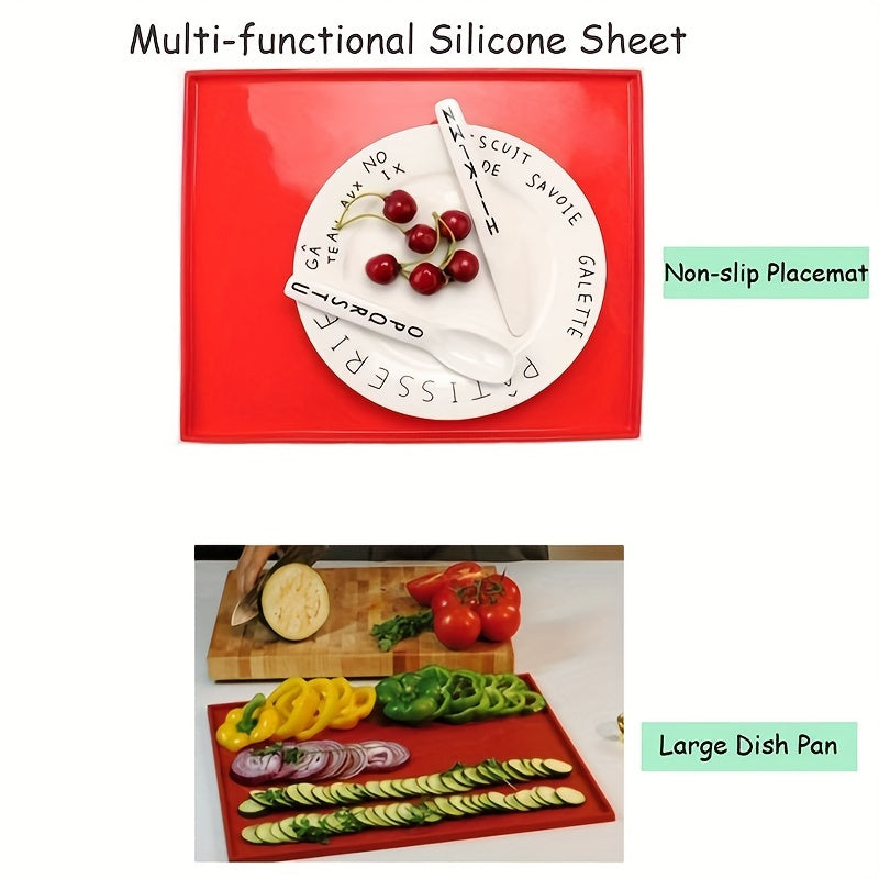 Silicone Swiss Roll Cake Mat Flexible Baking Tray Heat Resistant Jelly Roll Pan