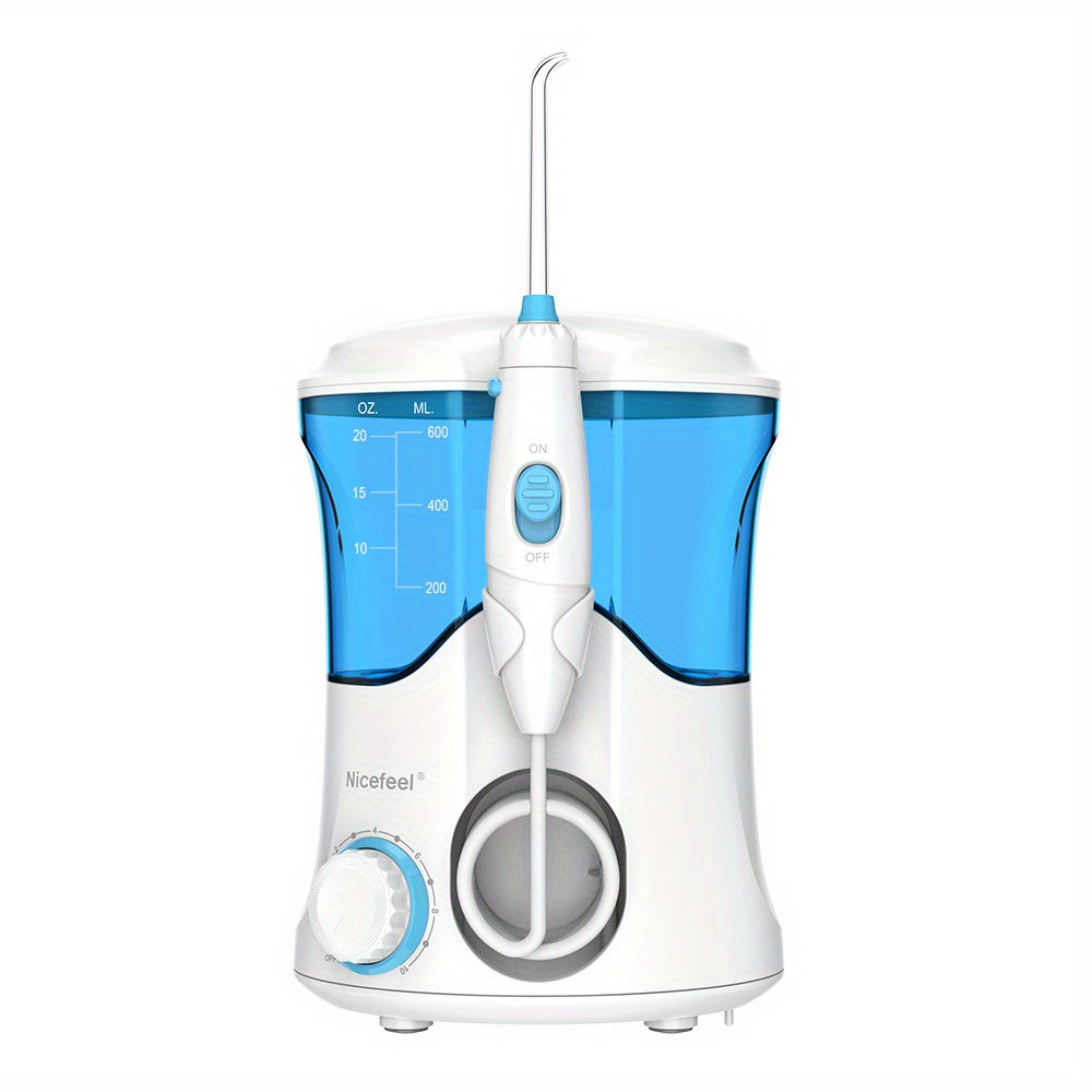 Electric Water Flosser for Teeth Braces 600ml Large Capacity 7 Jets Digital Display