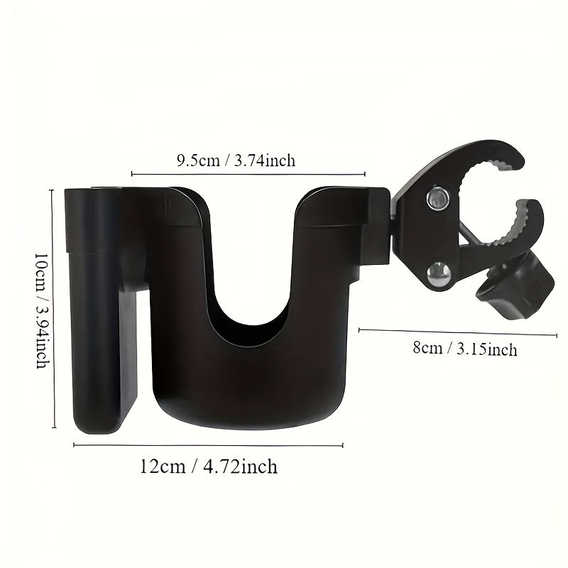 Universal Stroller Cup Holder with Phone Holder for Bikes Wheelchairs and Walkers