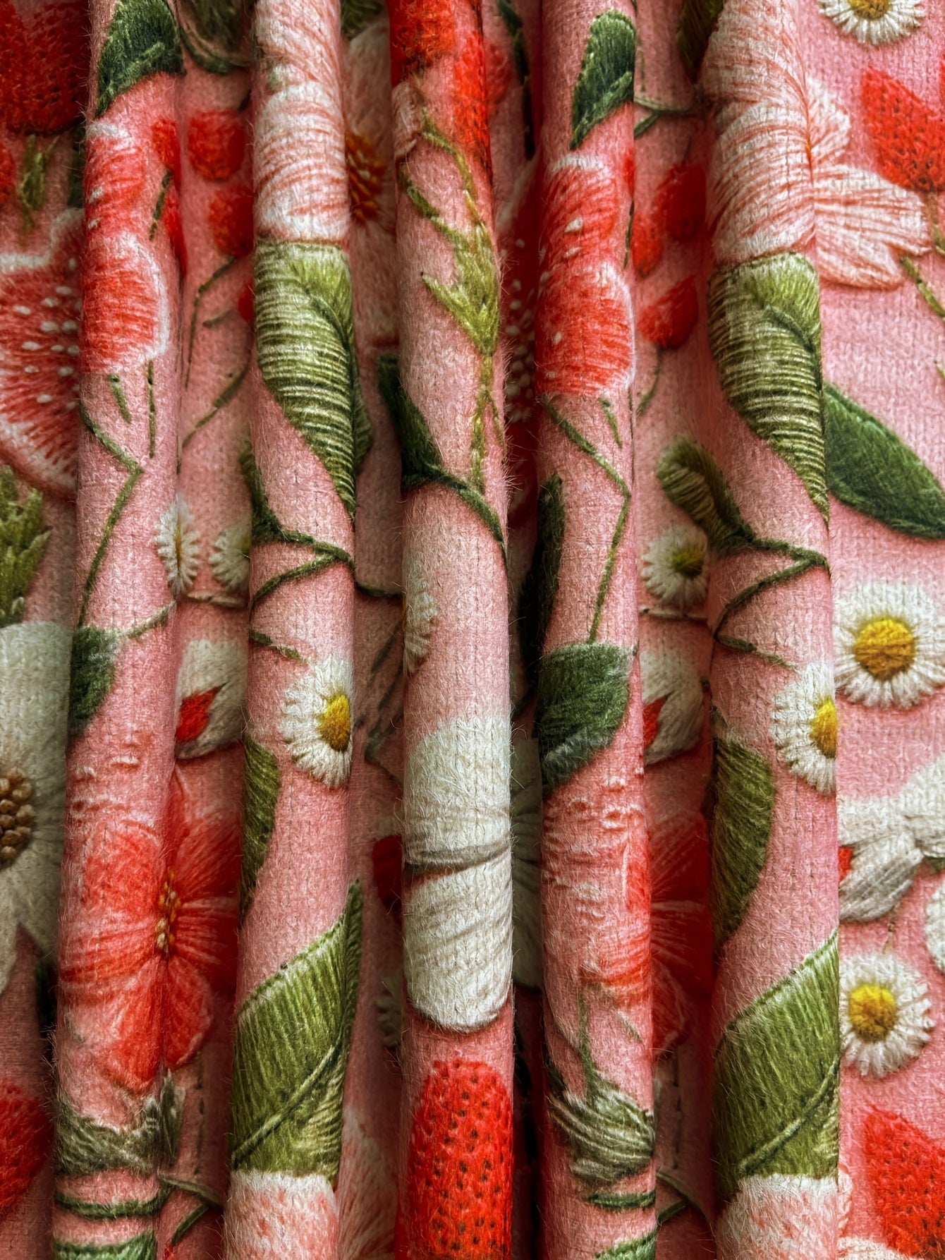 Women's Plus Size Floral Sweater Thick Knit 3D Flower Print Long Sleeve Pullover