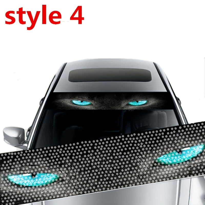 Universal avtomobil 3D shaffof shisha oynasi stikerlari zamonaviy avtomobil bezaklari