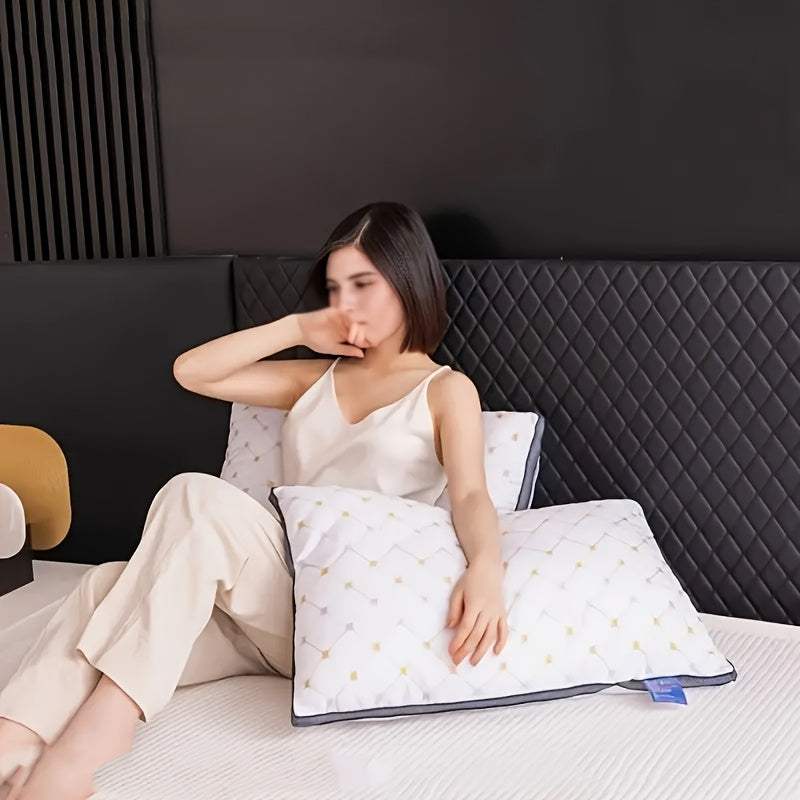 Luxury Hotel Pillows Set Soft Polyester Breathable Neck Support for Side Back Sleepers