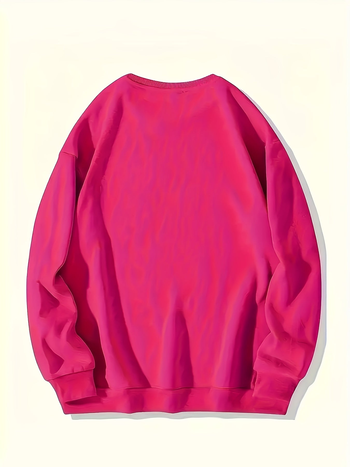 Plus o'lcham monogram bosma krujkali svitshotlar kuz qish kundalik ayollar