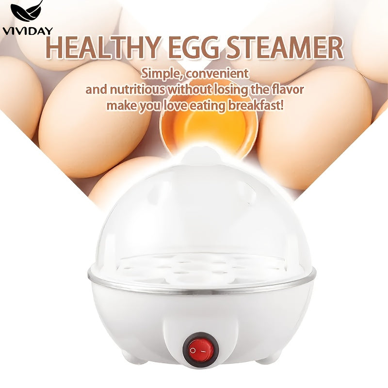 Egg Cooker with Visual Window One-Touch Switch Auto Power-Off Mini Heating Multi-Functional 220V
