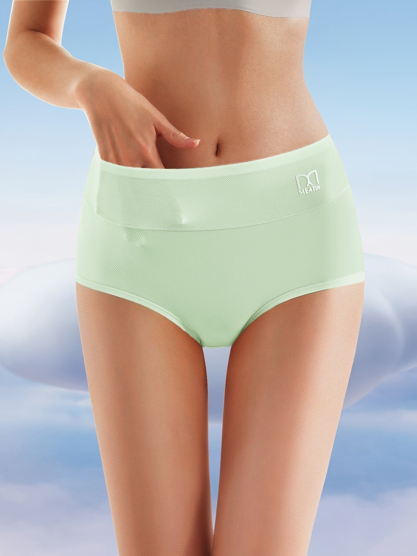 Breathable Ice Silky Menstrual Panties for Women Leak-Proof Postpartum and Period Use 3 Pack