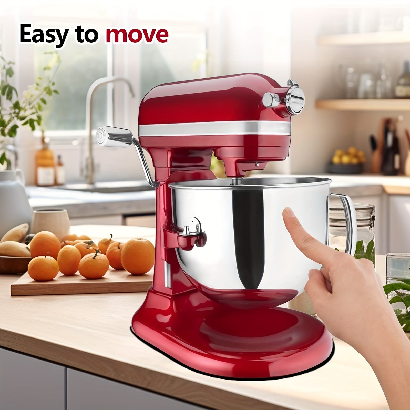 Non-Slip Silicone Mixer Mat for 4.5/5 Quart Tilt-Head Mixers Strawberry Cake Design