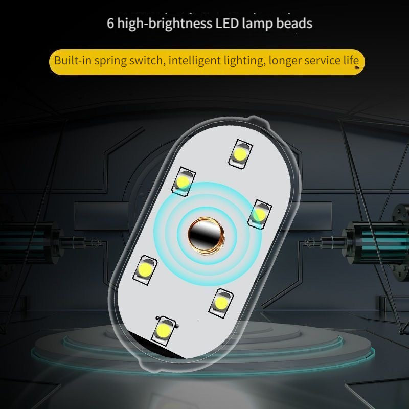 Car Interior Touch Lamp 2/4pcs LED Decorative Light USB Rechargeable