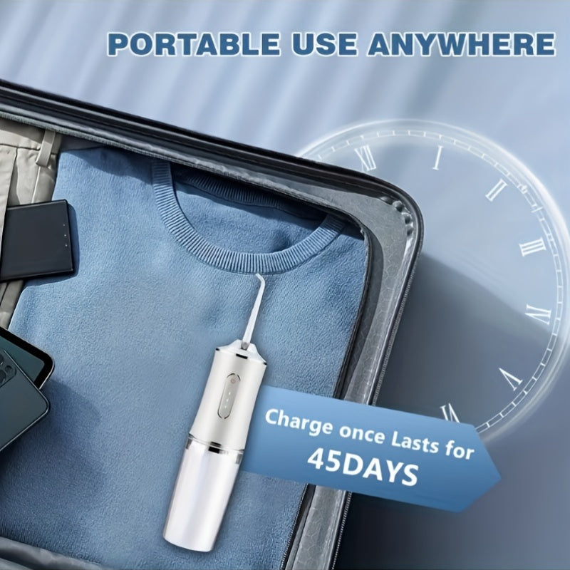 Rechargeable Water Flosser Oral Irrigator for Deep Cleaning Teeth Ergonomic Handle