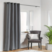 Blackout Curtain with Loop for Bedroom and Living Room Heat Insulation Noise Reduction 180g