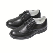 Boys PU Lace-Up Oxford Shoes All-Season Low Top Sizes 25-38