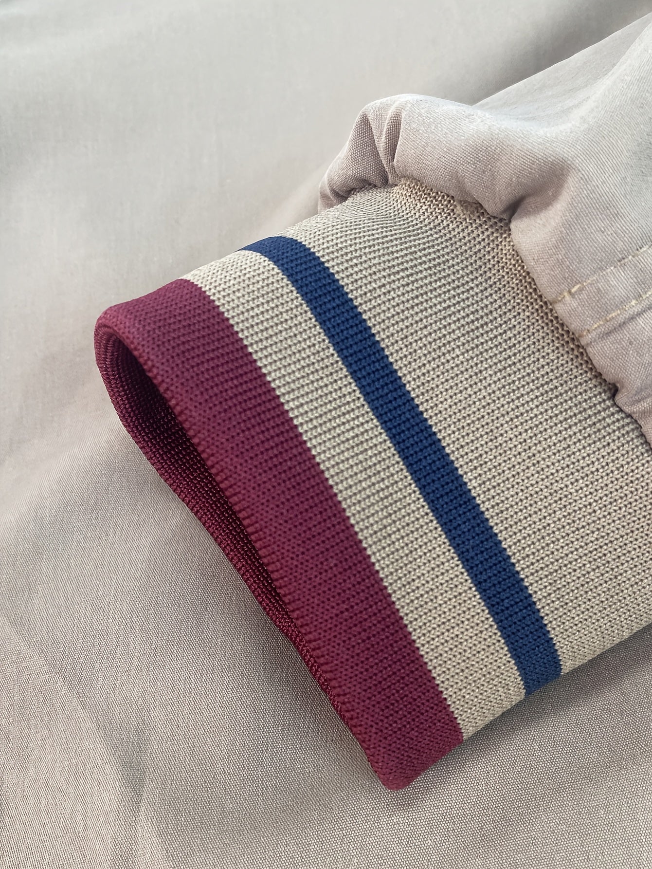 Zamonaviy Pearson OBM Erkaklar uchun Tasodifiy Ikki Tomonlama Kurtka, Chiziqli Uzoq Yengli Zip-Up, Cho'ntaklar, Turg'un Yelka, Yengil Polyester Aralashmasi, Bahor va Kuz uchun Ideal