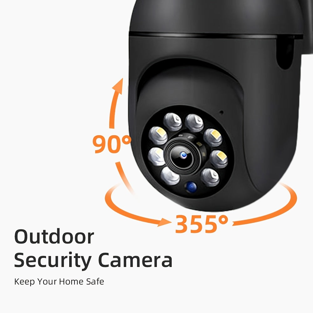 4-Piece 1080P HD Wireless Security Camera System with PTZ Night Vision Motion Alerts